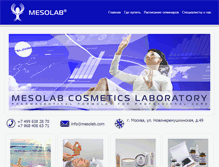 Tablet Screenshot of mesolab.com